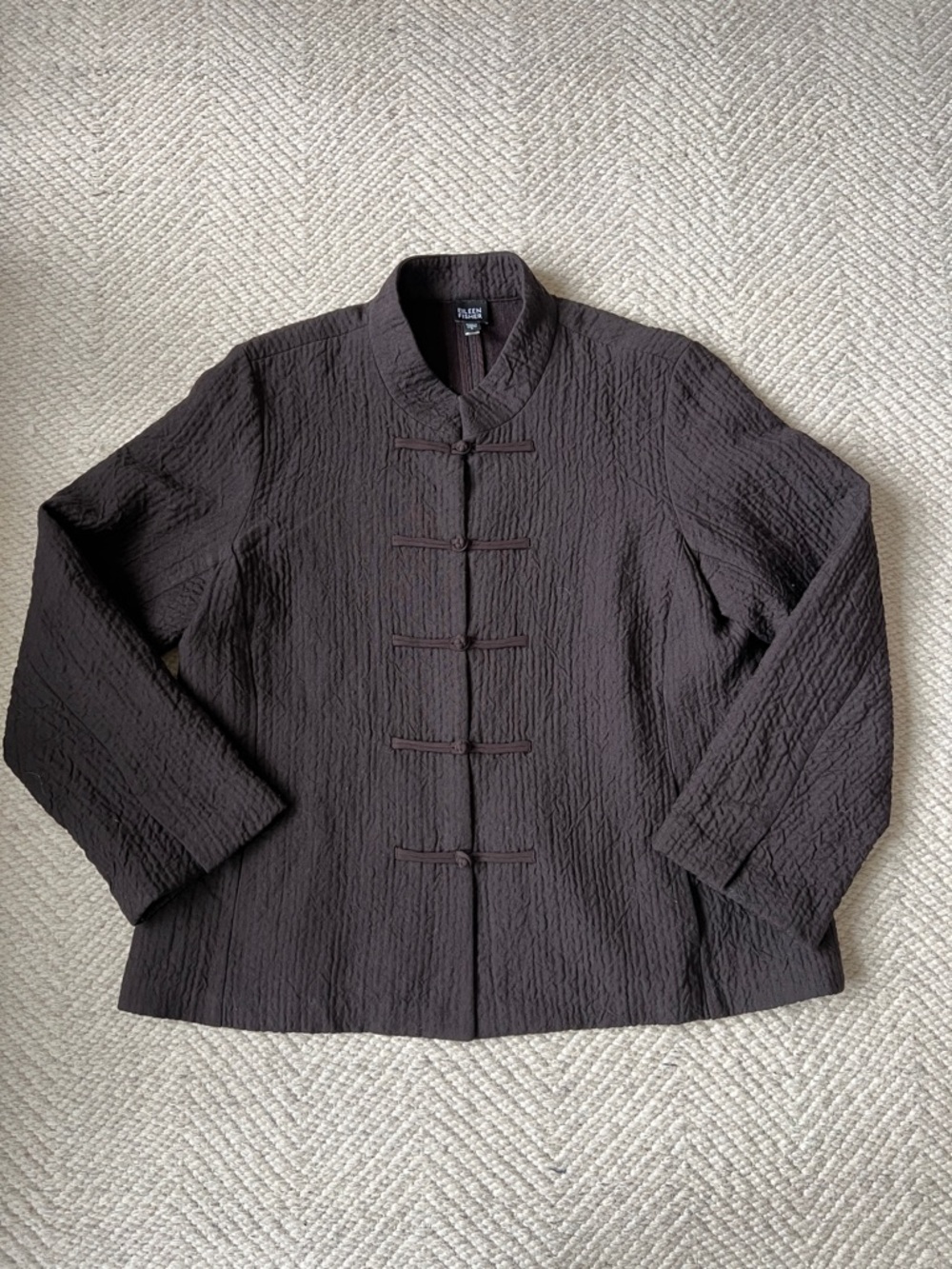 Eileen Fisher mandarin style top / jacket